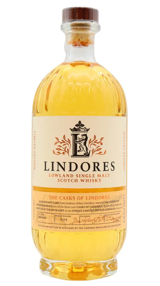 Lindores - The Casks Of Lindores - 1st Edition Bourbon Cask Lowland Single Malt Scotch Whisky 70cl 49.4% ABV