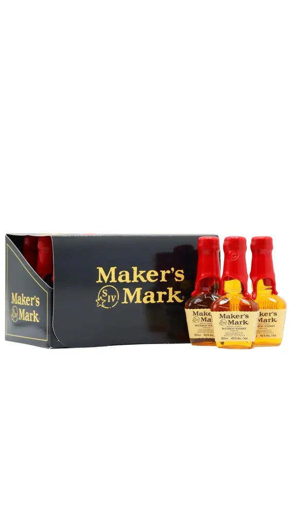 Maker's Mark - Kentucky Straight Bourbon Whiskey 5cl x 12 45% ABV Miniatures- (12 x 5cl)