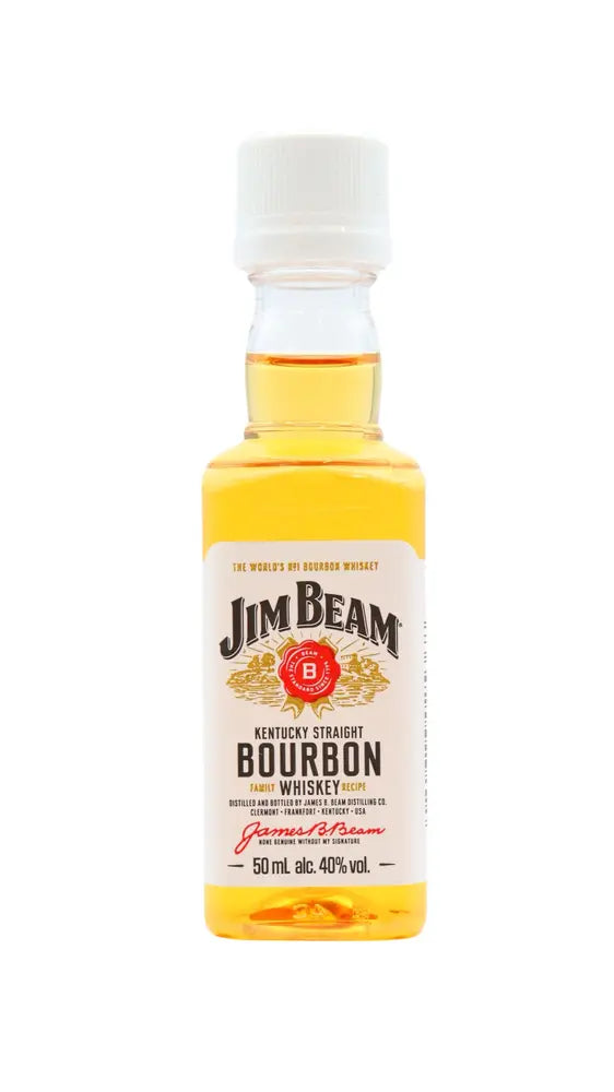 Jim Beam - 4 year old White Label Kentucky Straight Bourbon Whiskey 5cl 40% ABV Miniature
