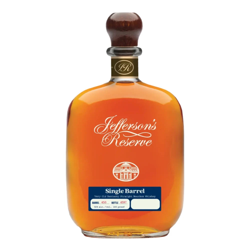 Jefferson's Straight Bourbon Reserve Single Barrel Whiskey 750ml