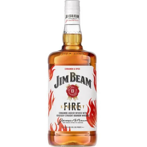 Jim Beam Kentucky Fire Bourbon Whiskey 1.75L