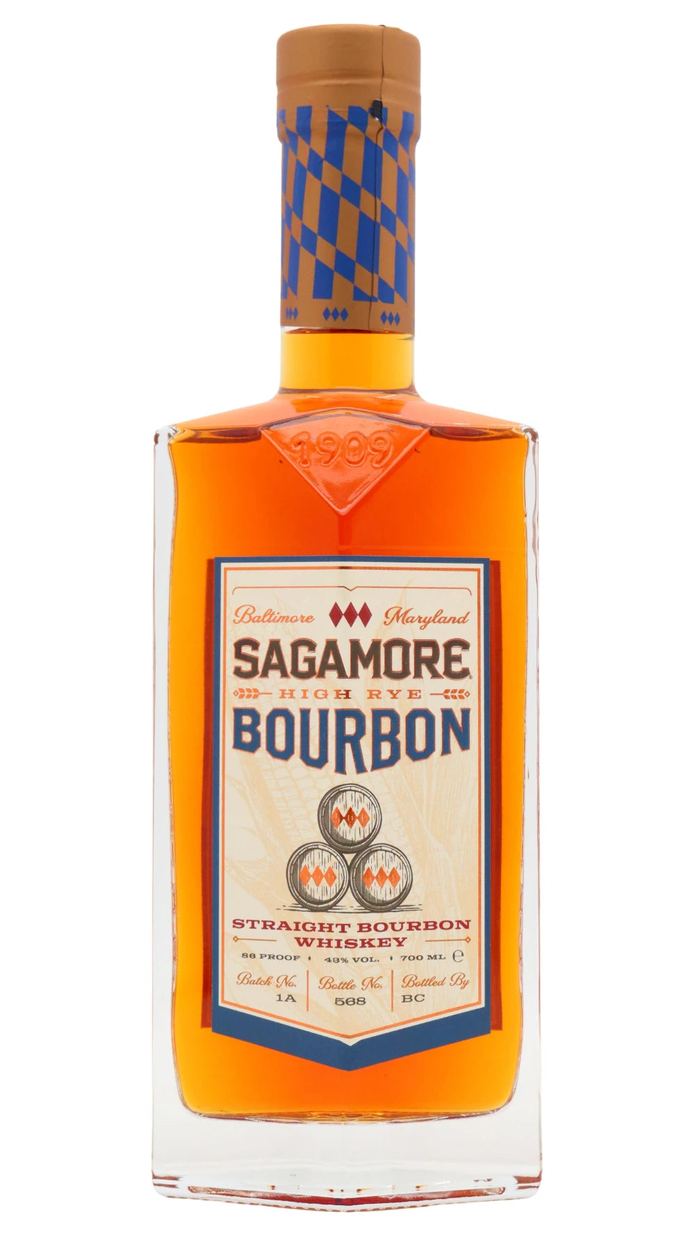 Sagamore - 6 year old High Rye Straight Bourbon Whiskey 70cl 43% ABV