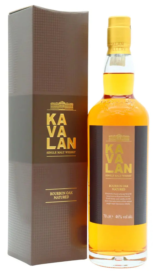 Kavalan - Bourbon Oak Matured Single Malt Taiwanese Whisky 70cl 46% ABV