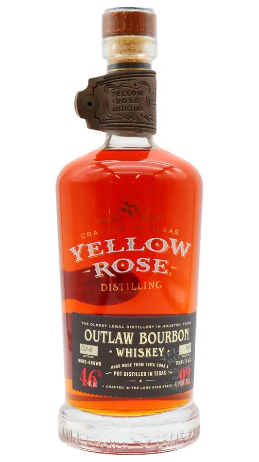 Yellow Rose - Black Label Outlaw Pot Distilled Bourbon Whiskey 70cl 46% ABV