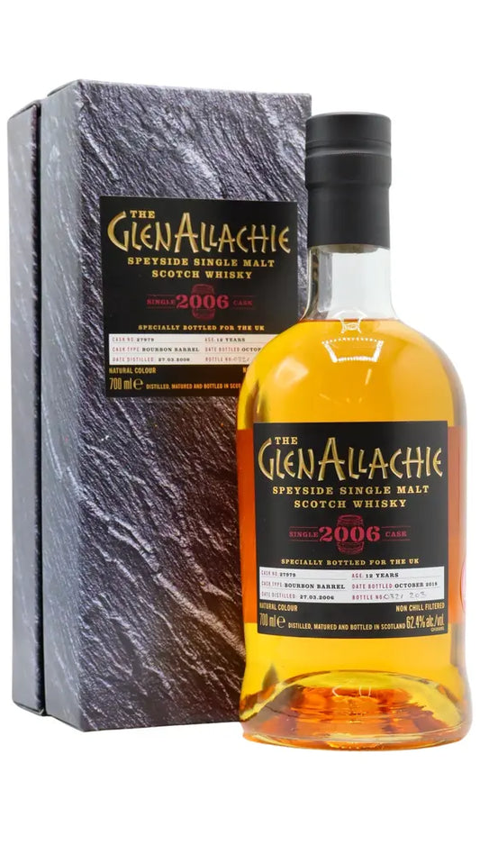 GlenAllachie - 12 year old Single Bourbon Cask #27979 2006 Whisky 70cl 62.4% ABV
