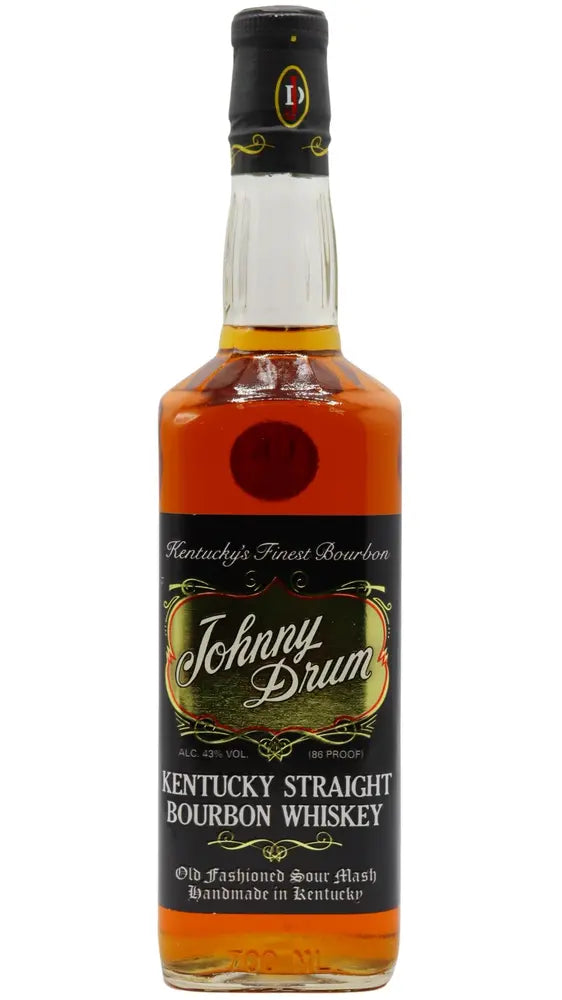 Johnny Drum - 4 year old Black Label Sour Mash Bourbon Whiskey 70cl 43% ABV