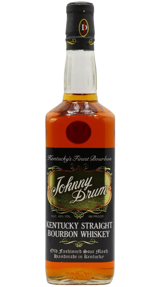 Johnny Drum - 4 year old Black Label Sour Mash Bourbon Whiskey 70cl 43% ABV