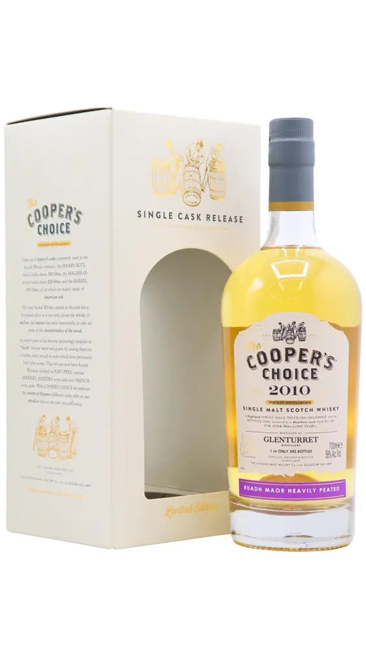 Glenturret - 9 year old Ruadh Maor - Cooper's Choice - Single Bourbon Cask #186 2010 Whisky 70cl 58% ABV
