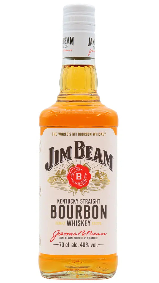 Jim Beam - 4 year old White Label Kentucky Straight Bourbon Whiskey 70cl 40% ABV