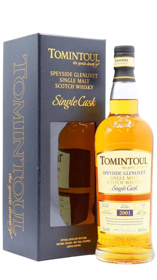 Tomintoul - 19 year old Single Bourbon Cask #37 2001 Whisky 70cl 58.4% ABV