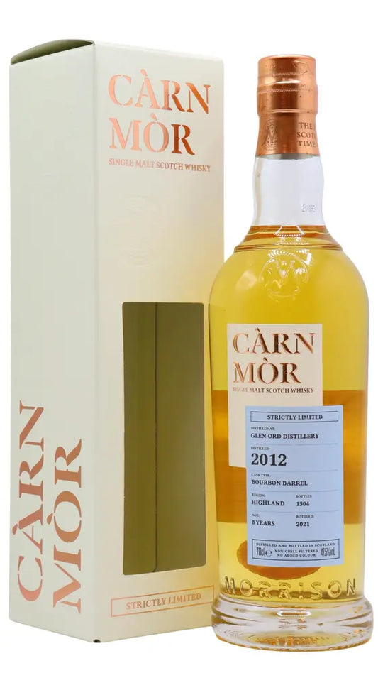 Glen Ord - 8 year old Carn Mor Strictly Limited Bourbon Cask Finish Single Malt Scotch 2012 Whisky 70cl 47.5% ABV