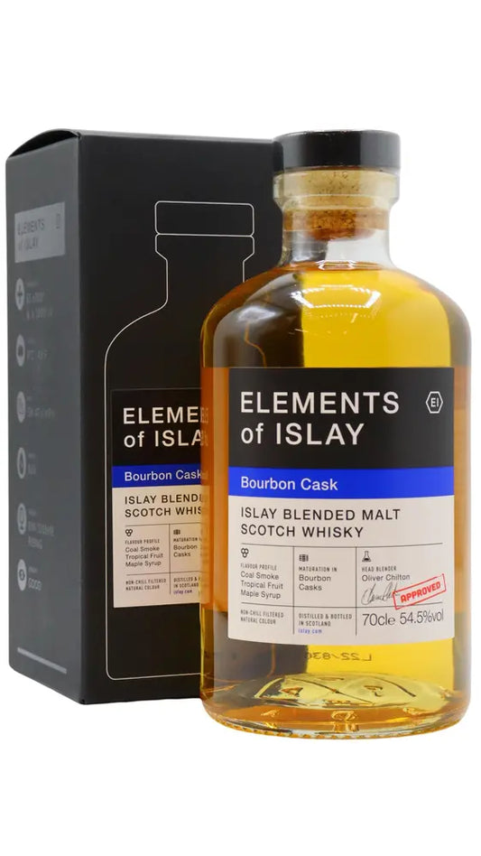 Elements Of Islay - Bourbon Cask Islay Blended Malt Scotch Whisky 70cl 54.5% ABV