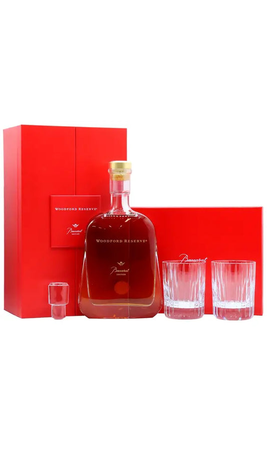 Woodford Reserve - Baccarat Edition Kentucky Straight Bourbon Whiskey 70cl 45.2% ABV (Includes Baccarat Glasses)