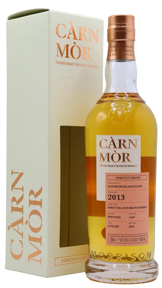 Glenburgie - 8 year old Carn Mor Strictly Limited Bourbon Cask Finish Single Malt Scotch 2013 Whisky 70cl 47.5% ABV