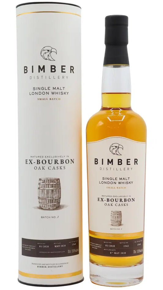 Bimber - Ex-Bourbon Cask Batch No. 1 English Single Malt 2016 Whisky 70cl 51.8% ABV