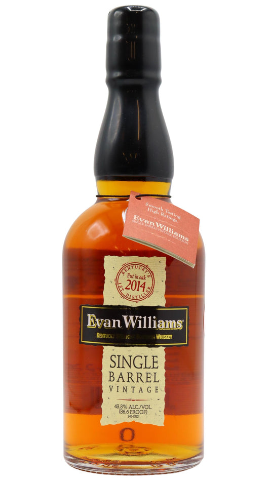 Evan Williams - 7 year old Single Barrel Vintage Kentucky Straight Bourbon 2014 Whiskey 70cl 43.3% ABV