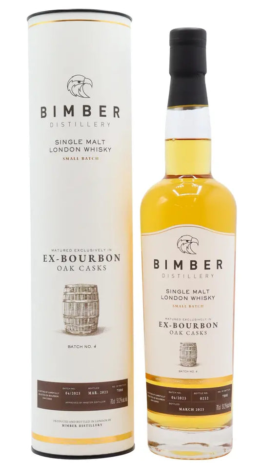 Bimber - Ex-Bourbon Cask Batch No. 4 English Single Malt Whisky 70cl 51.2% ABV
