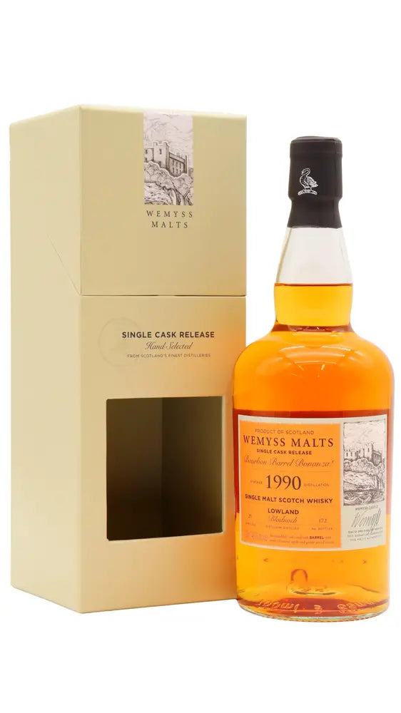 Bladnoch - 29 year old Wemyss Malts - Bourbon Barrel Bonanaza! Single Cask 1990 Whisky 70cl 46% ABV