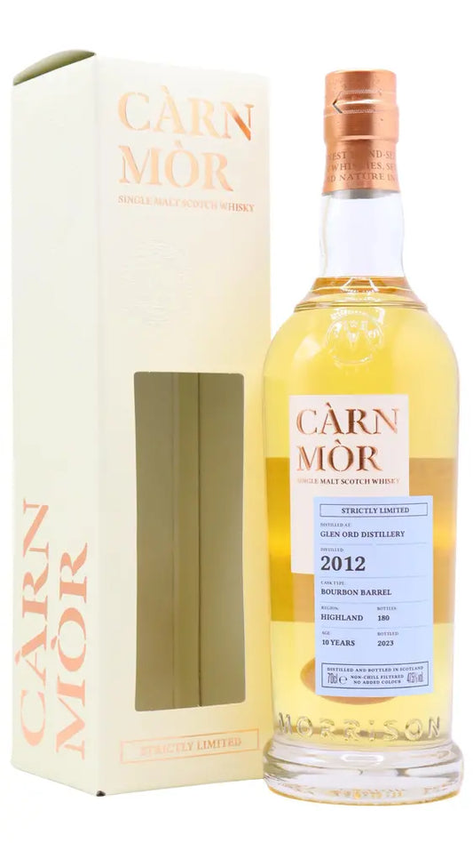 Glen Ord - 10 year old Carn Mor Strictly Limited Bourbon Cask Finish Single Malt Scotch 2012 Whisky 70cl 47.5% ABV