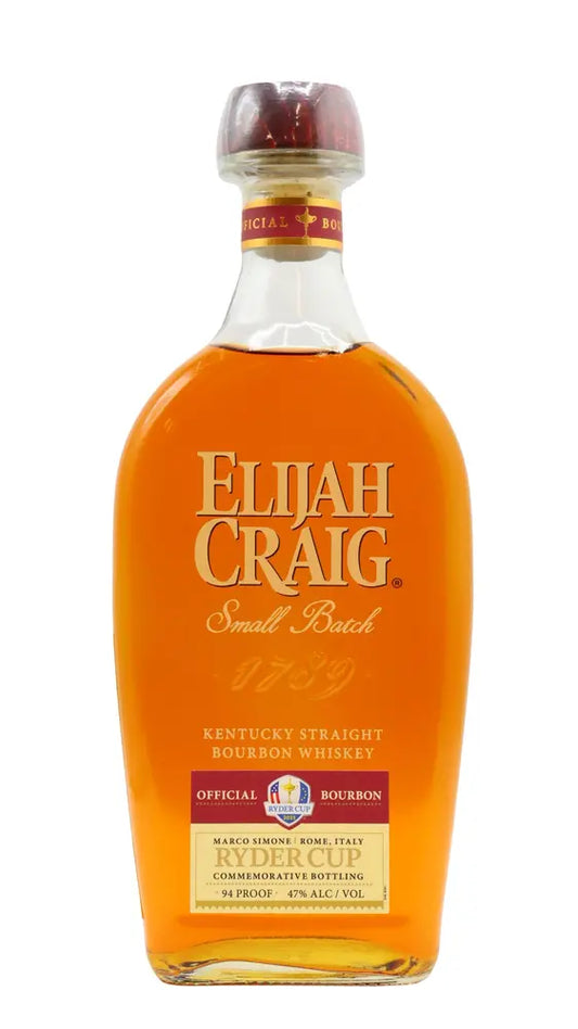 Elijah Craig - Ryder Cup 2023 Limited Edition Small Batch Kentucky Straight Bourbon Whiskey 70cl 47% ABV