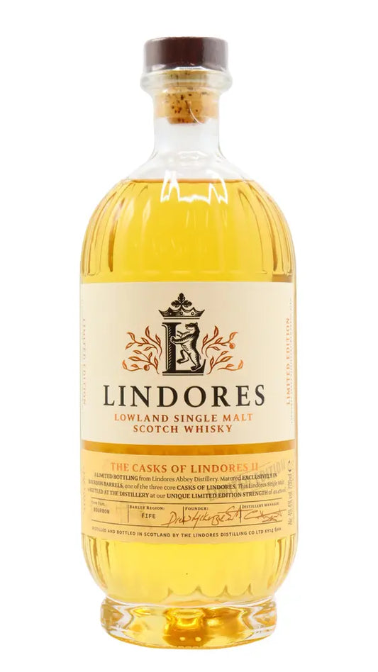 Lindores - The Casks Of Lindores II - Bourbon Cask Lowland Single Malt Scotch Whisky 70cl 49.4% ABV