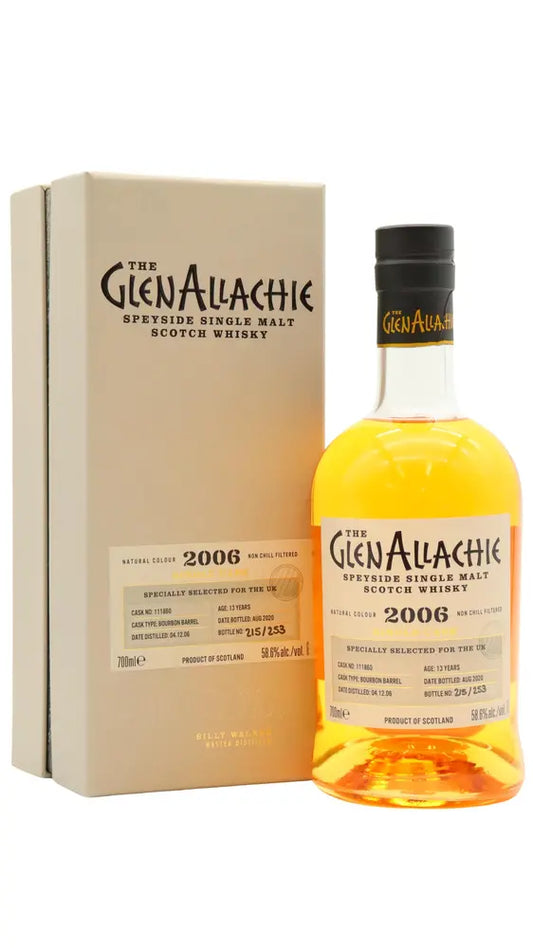 GlenAllachie - 13 year old Single 1st Fill Bourbon Cask #111860 2006 Whisky 70cl 58.6% ABV