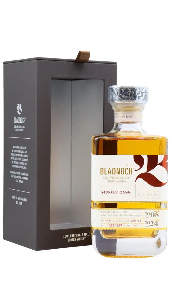 Bladnoch - 16 year old Single Bourbon Cask #220 2008 Whisky 70cl 53.1% ABV