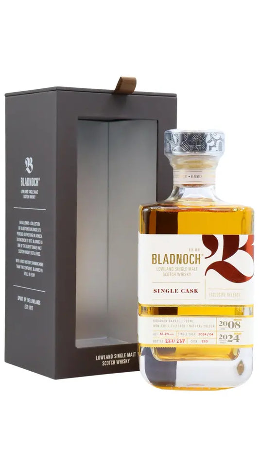 Bladnoch - 16 year old Single Bourbon Cask #220 2008 Whisky 70cl 53.1% ABV