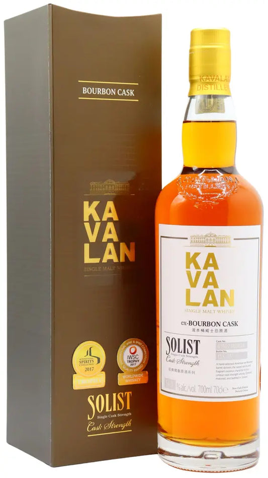 Kavalan - Solist Bourbon Single Cask #062A Whisky 70cl 54% ABV