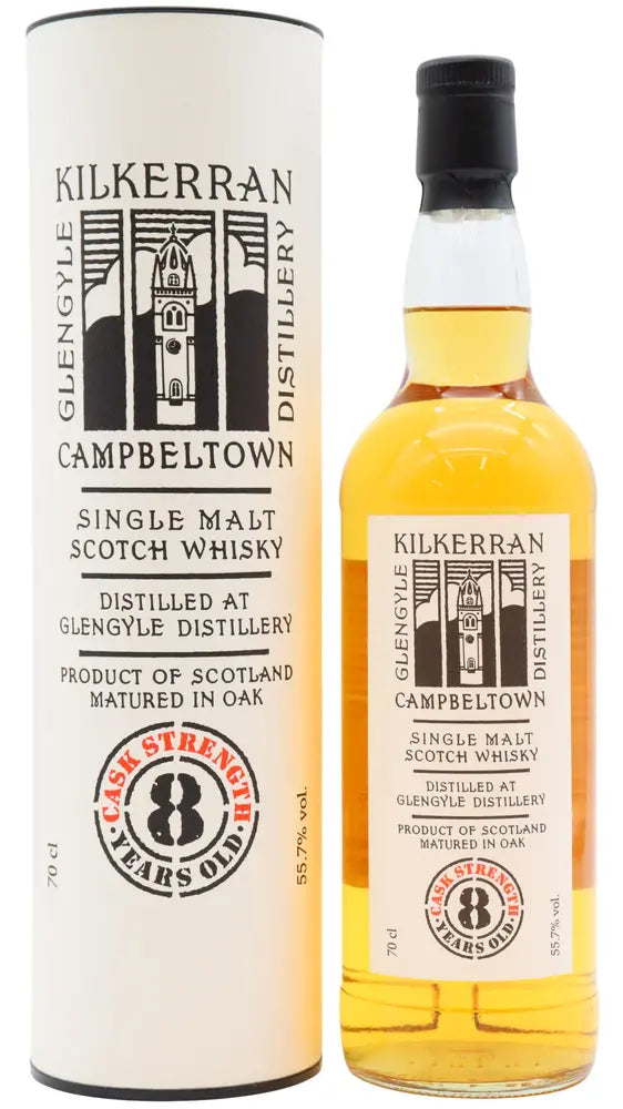 Kilkerran - 8 year old Cask Strength 2017 Release Bourbon Cask Matured Single Malt Scotch Whisky 70cl 55.7% ABV
