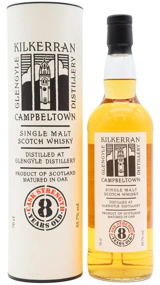 Kilkerran - 8 year old Cask Strength 2017 Release Bourbon Cask Matured Single Malt Scotch Whisky 70cl 55.7% ABV