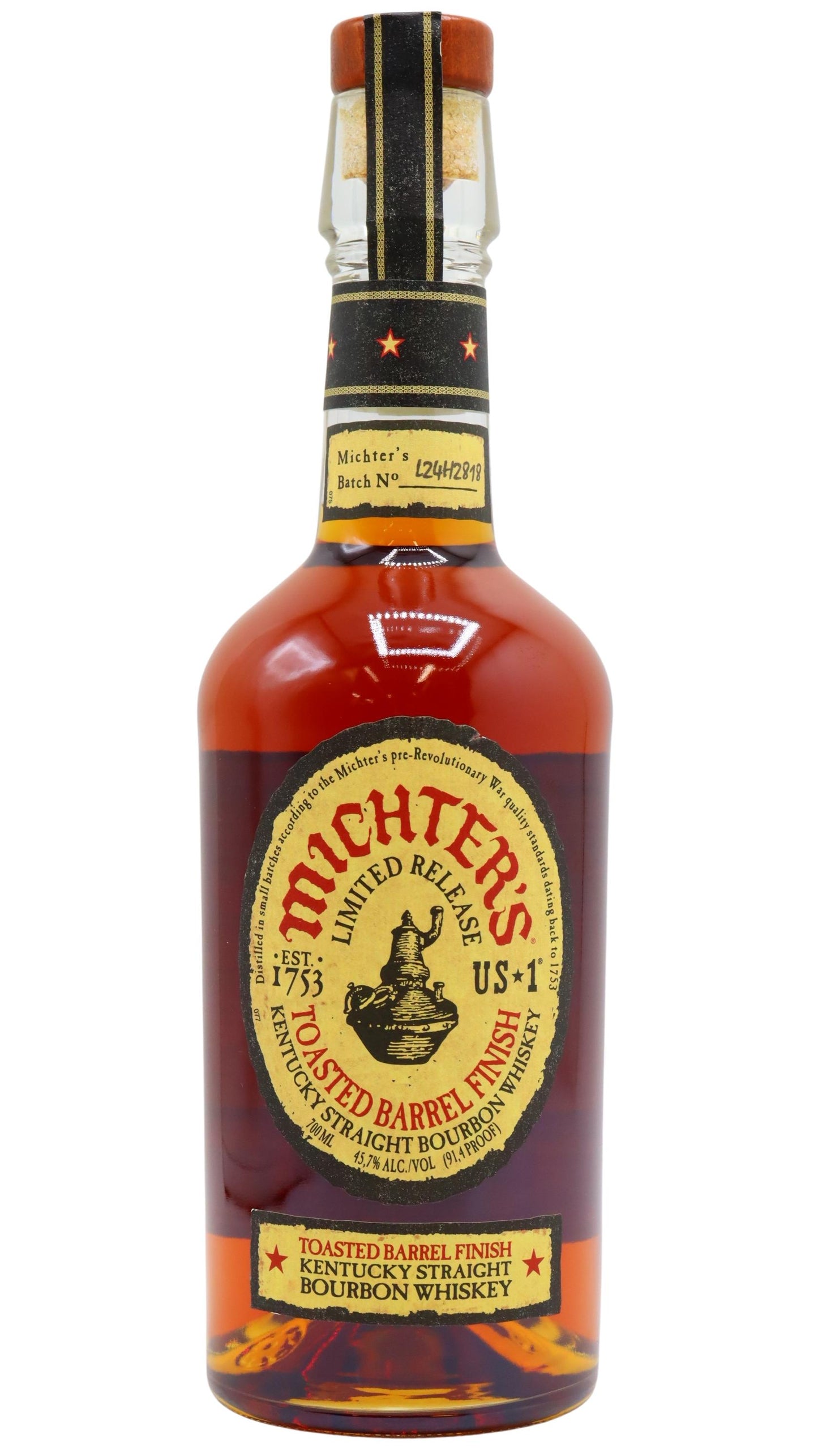 Michter's - 2024 Limited Release Toasted Barrel Finish Kentucky Straight Bourbon Whiskey 70cl 45.7% ABV