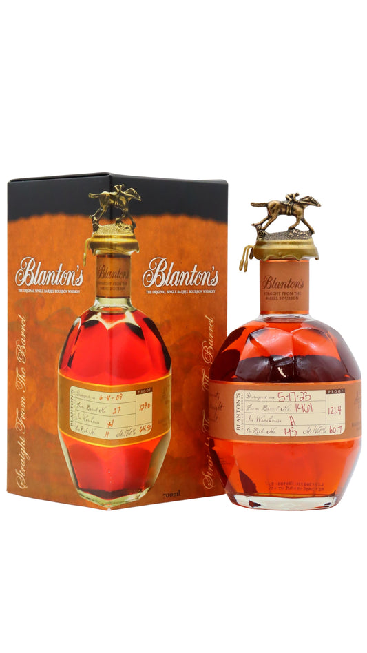 Blanton's - Straight From The Barrel - Letter A" Single Barrel Bourbon Whiskey 70cl 60% ABV"