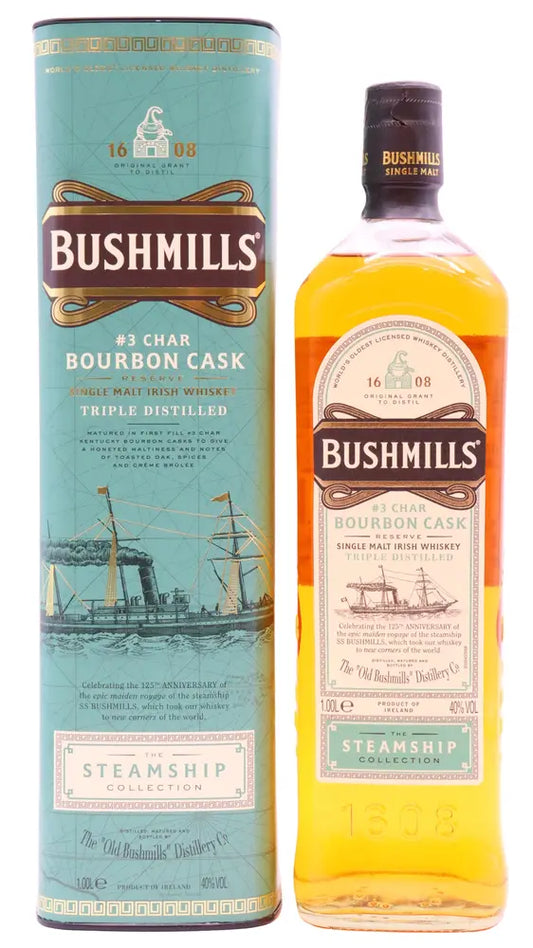 Bushmills - Steamship Collection - Bourbon Cask Reserve Irish Whiskey 100cl 40% ABV (1 Litre)