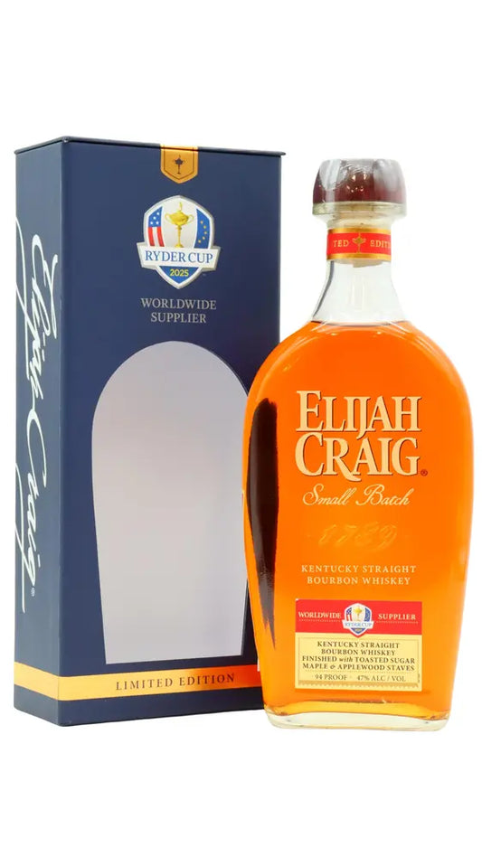 Elijah Craig - Ryder Cup 2025 Limited Edition Small Batch Kentucky Straight Bourbon Whiskey 70cl 47% ABV