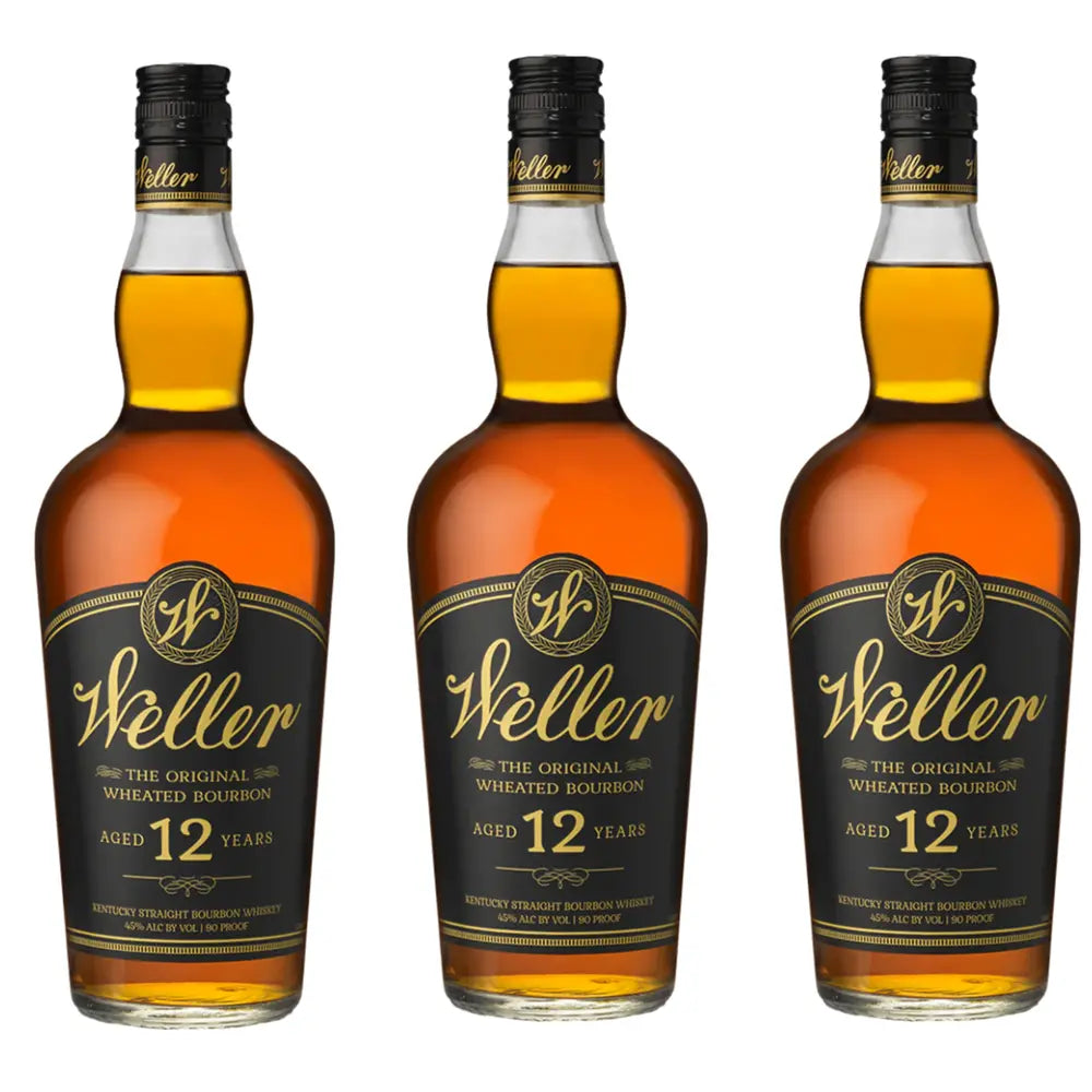 W.L. Weller Bourbon 12 Year Whiskey-750 ML - 3 Pack