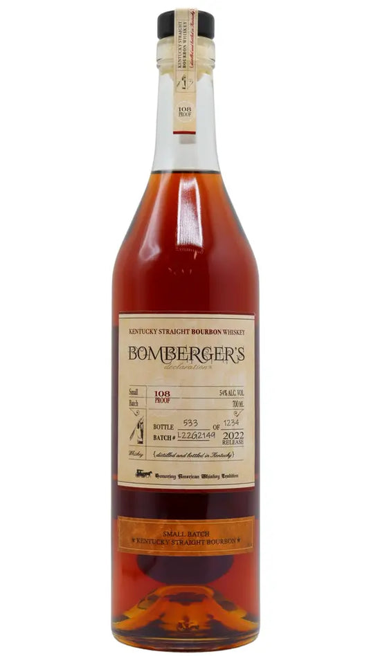Michter's - Bomberger's Declaration 2022 Release Kentucky Straight Bourbon Whiskey 70cl 54% ABV