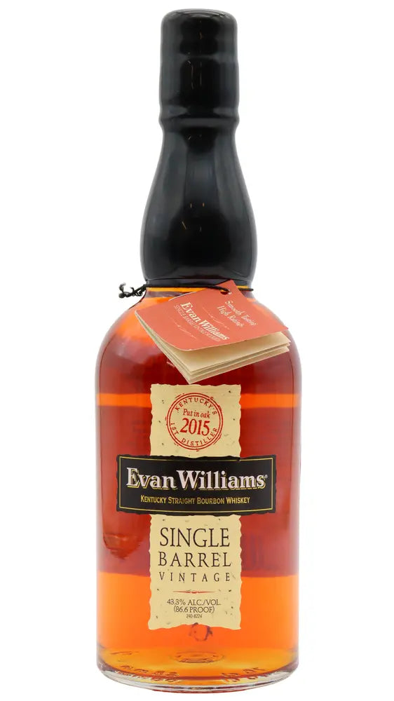 Evan Williams - 7 year old Single Barrel Vintage Kentucky Straight Bourbon 2015 Whiskey 70cl 43.3% ABV
