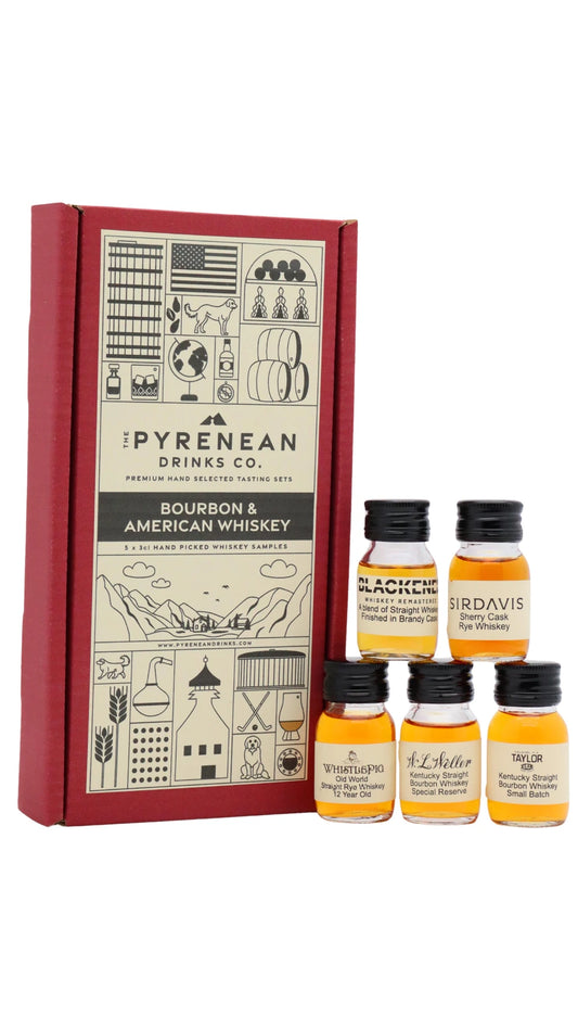 The Pyrenean Drinks Co. - Bourbon & American Whiskey 3cl x 5 40% ABV (5 x 3cl)- Tasting Set
