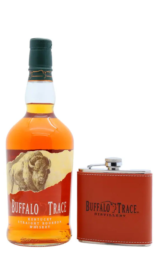 Buffalo Trace - Kentucky Straight Bourbon Whiskey 70cl 40% ABV (Includes Hip Flask)