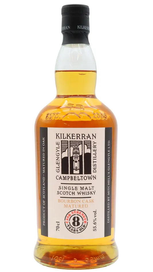 Kilkerran - 8 year old Cask Strength 2025 Release Bourbon Cask Matured Single Malt Scotch Whisky 70cl 55.6% ABV