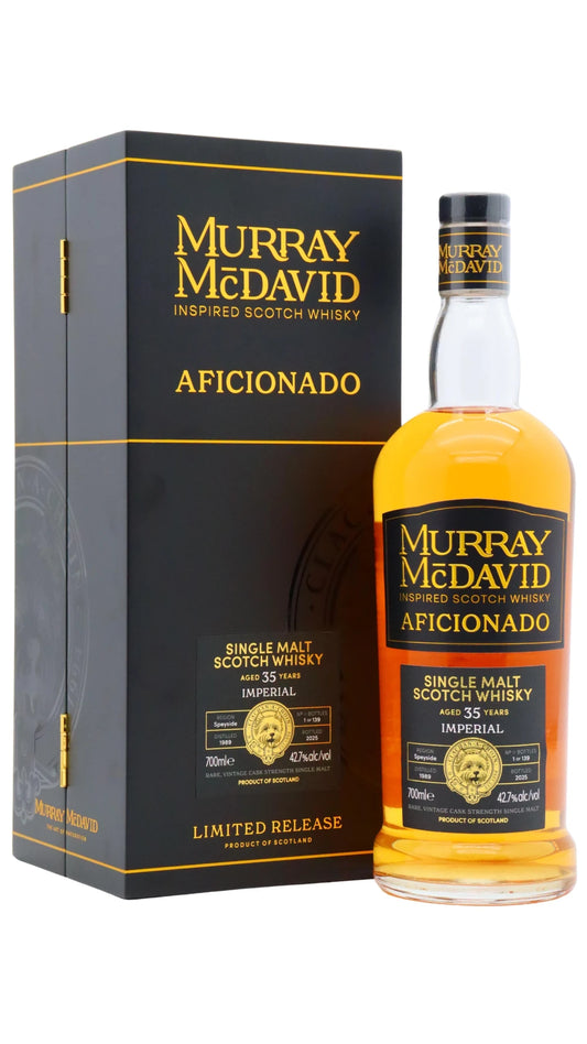 Imperial (silent) - 35 year old Murray McDavid Aficionado Single Bourbon Cask #182 1989 Whisky 70cl 42.7% ABV0