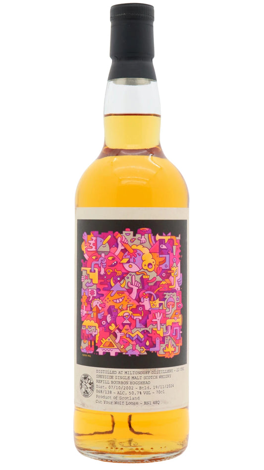 Miltonduff - 22 year old Cut Your Wolf Loose Edition #15 Single Bourbon Cask 2002 Whisky 70cl 50.7% ABV0