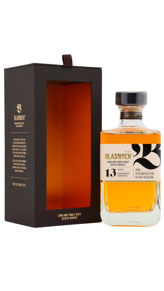 Bladnoch - 13 year old The Galloway Collection Bourbon Cask Matured Lowland Single Malt Scotch Whisky 70cl 46.7% ABV0