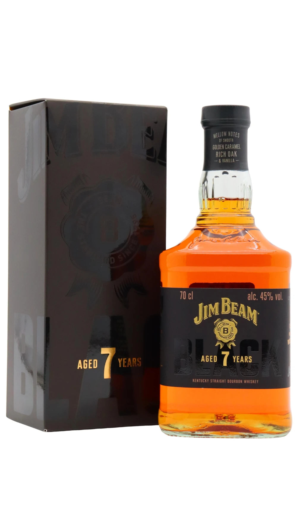 Jim Beam - 7 year old Black Kentucky Straight Bourbon Whiskey 70cl 45% ABV0