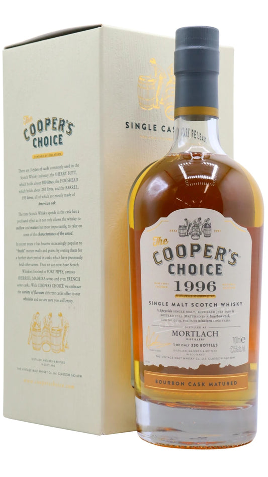 Mortlach - 19 year old Cooper's Choice - Single Bourbon Cask #0279 1996 Whisky 70cl 53.5% ABV