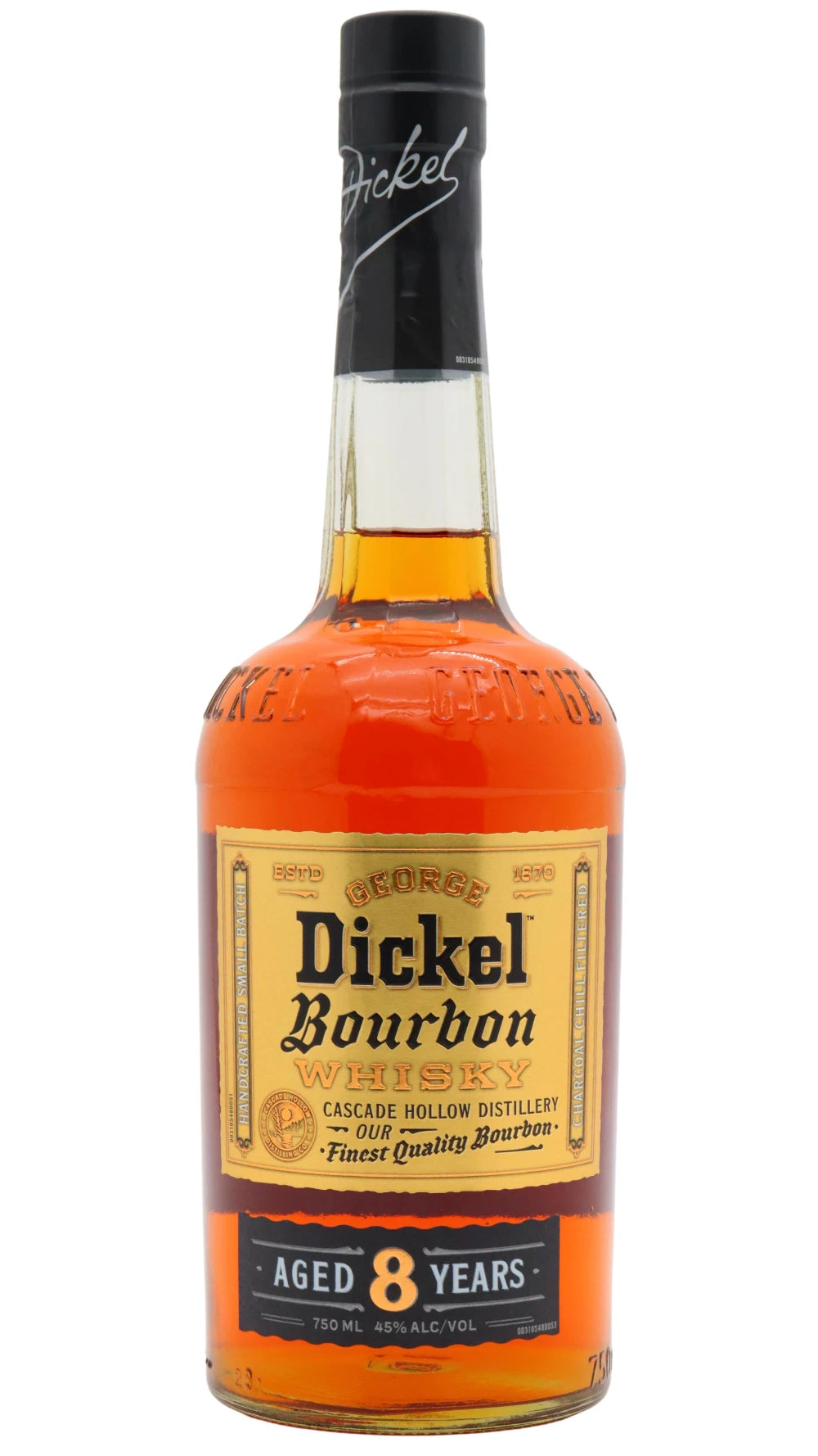 George Dickel - 8 year old Handcrafted Small Batch Bourbon Whiskey 75cl 45% ABV
