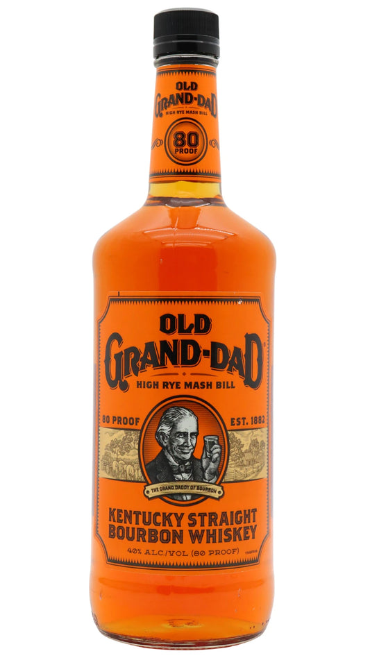 Old Grand-Dad - 80 Proof Kentucky Straight Bourbon Whiskey 100cl 40% ABV (1 Litre)