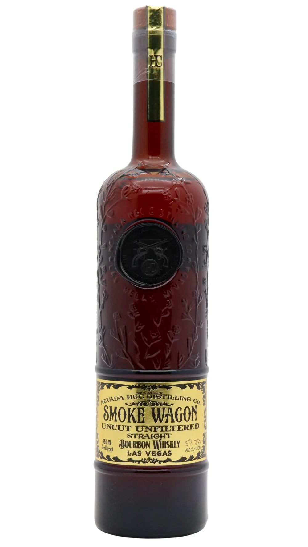 Nevada Distilling - Smoke Wagon Uncut Unfiltered Straight Bourbon Whiskey 75cl 57.37% ABV