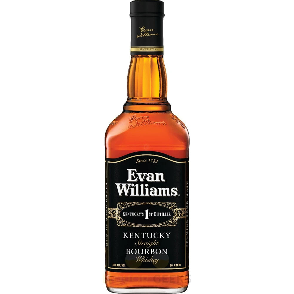 Evan Williams Straight Bourbon Black Label Whiskey 750ml